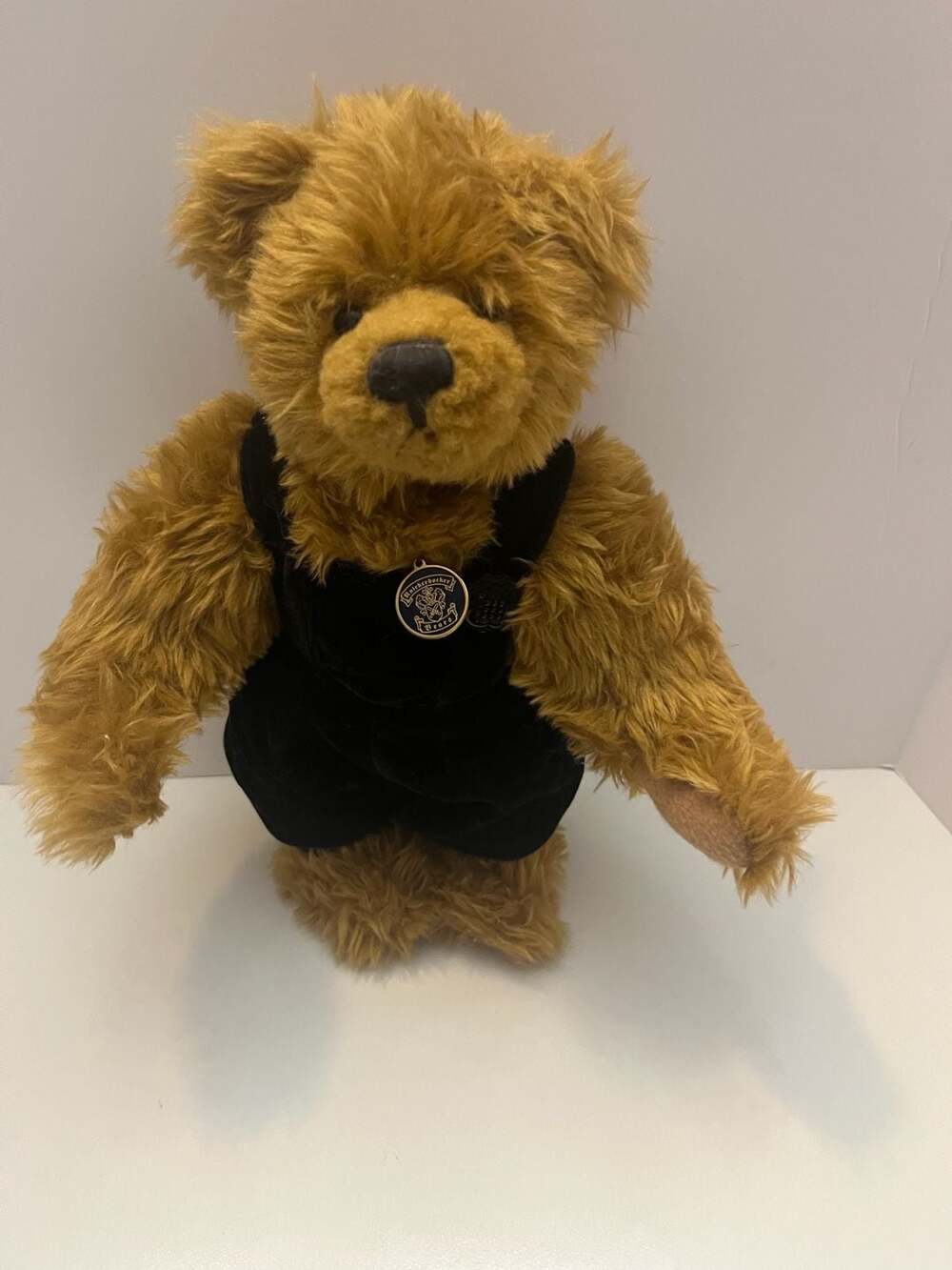 Knickerbocker New Generation Collection Johannes Teddy Bear with Black Overalls